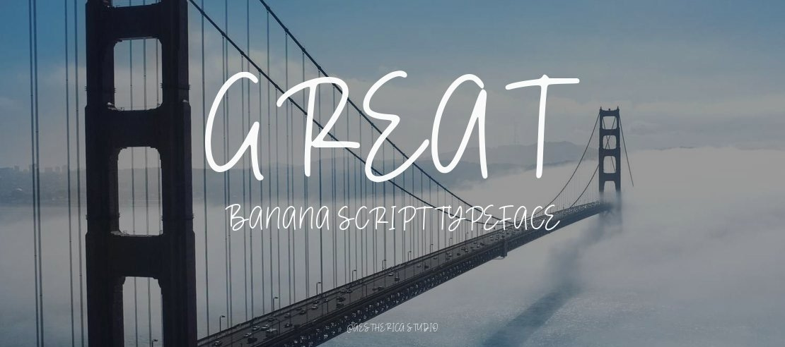 great banana script Font