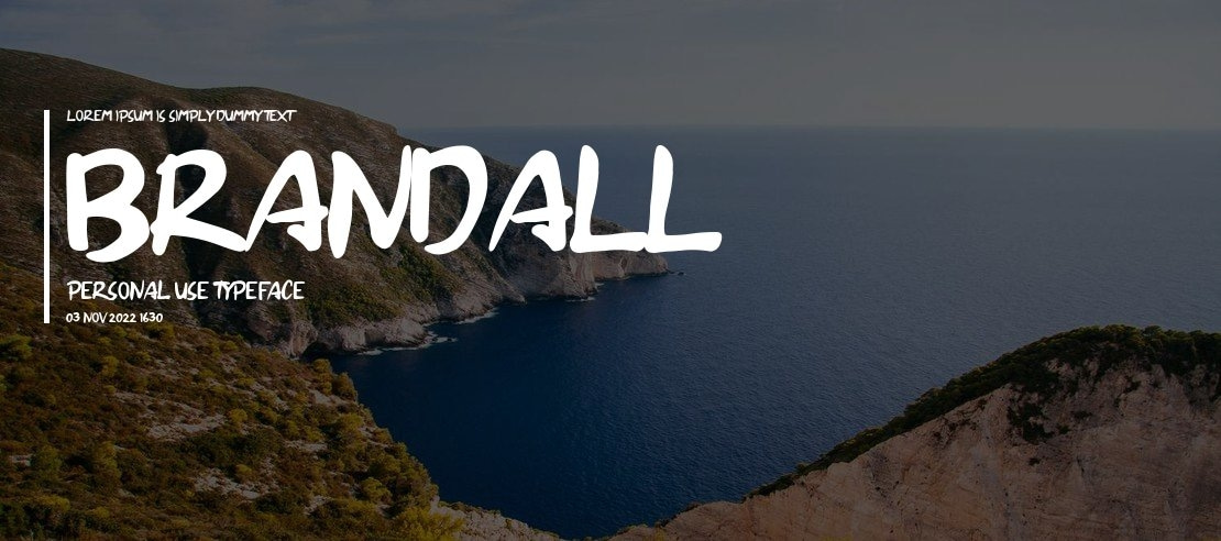 Brandall Personal Use Font