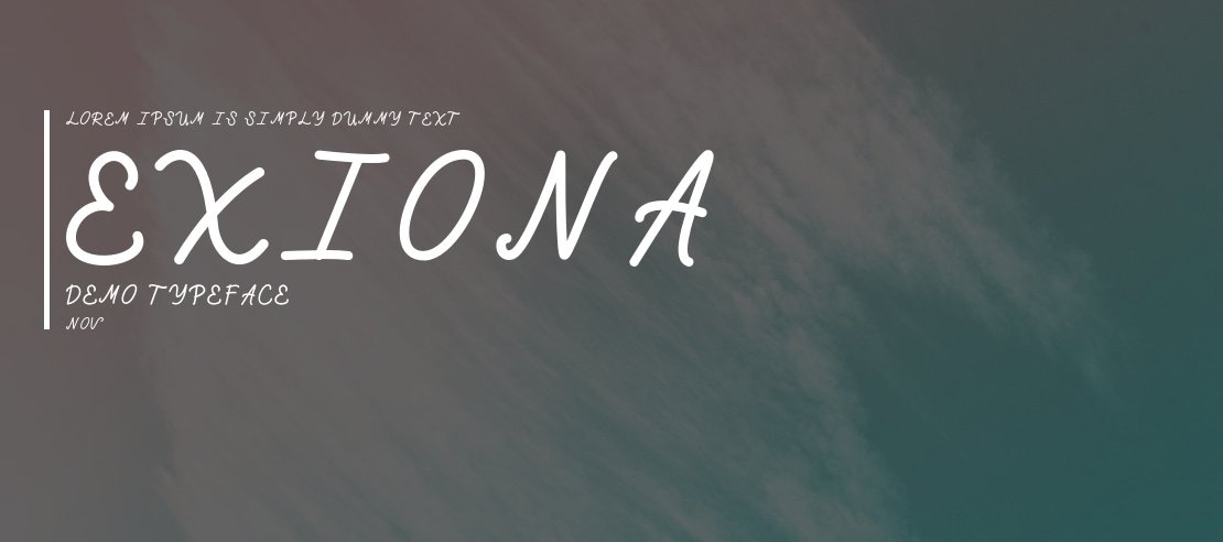 Exiona Demo Font