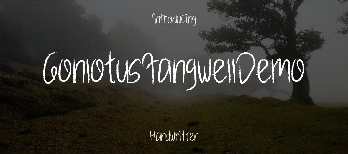 GonlotusFangwellDemo Font