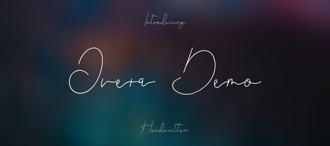 Overa Demo Font