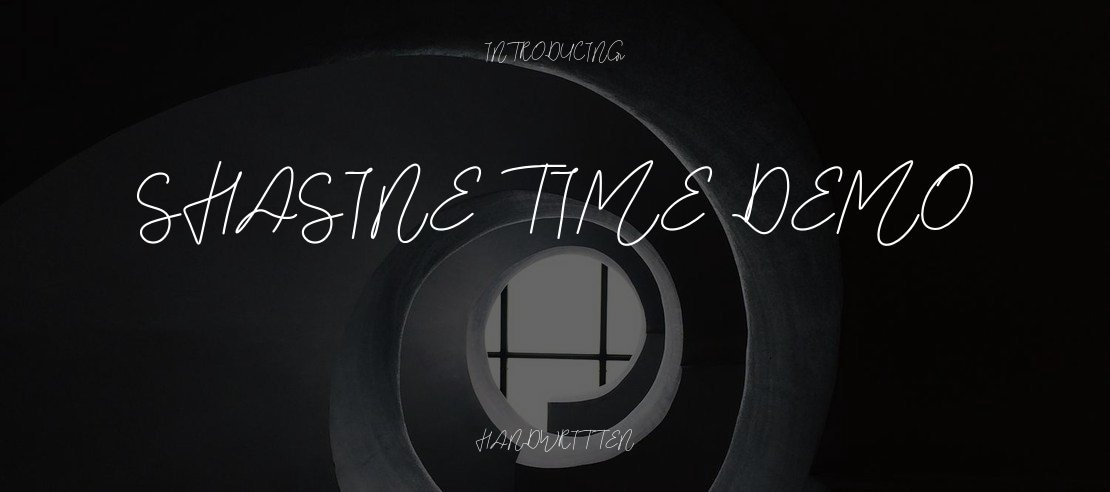 Shasine Time Demo Font