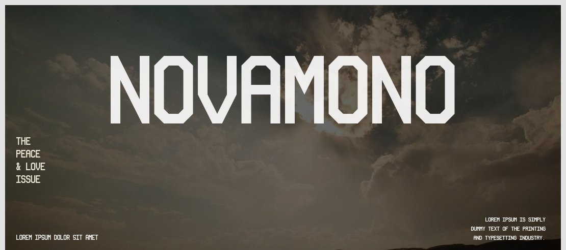 NovaMono Font