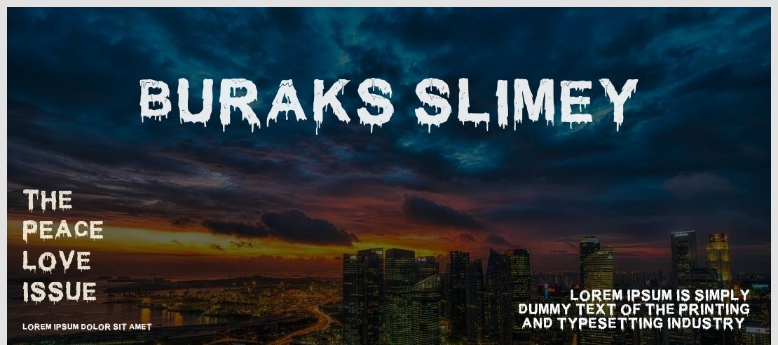 Buraks Slimey Font