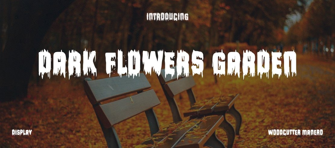 Dark Flowers Garden Font
