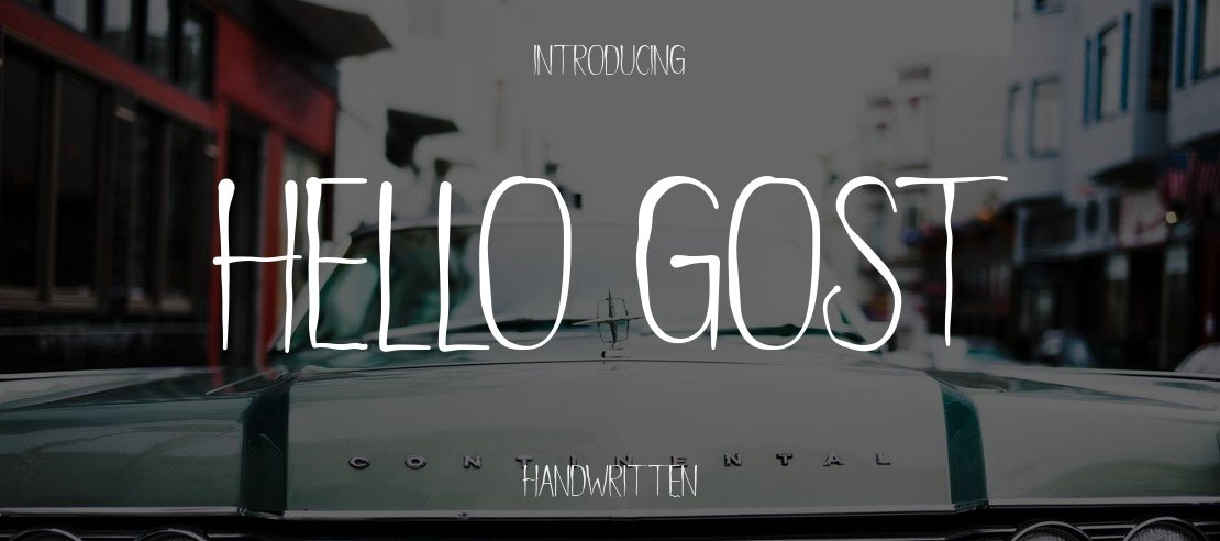 Hello gost Font