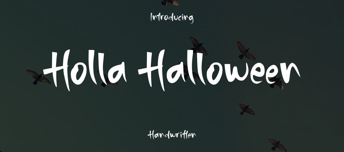 Holla Halloween Font
