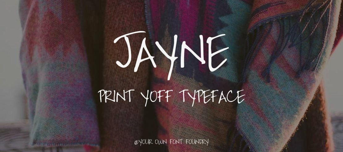 Jayne Print YOFF Font