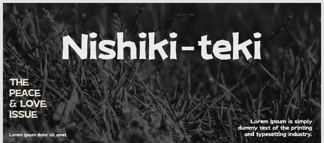 Nishiki-teki Font
