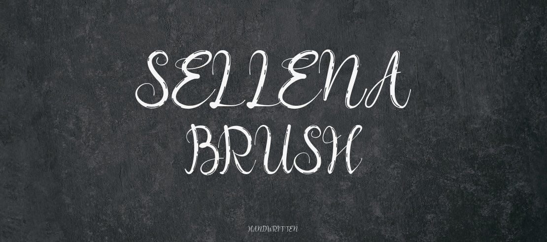 Sellena Brush Font