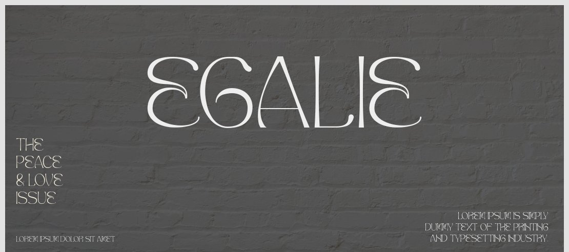 Egalie Font