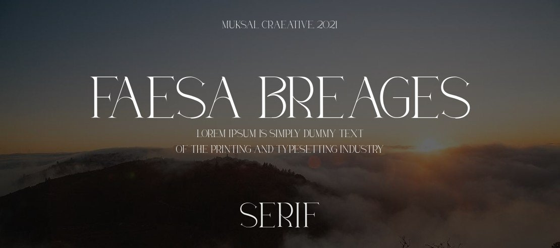 Faesa Breages Font