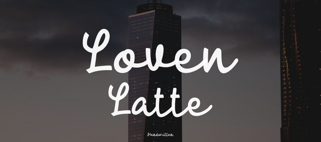 Loven Latte Font