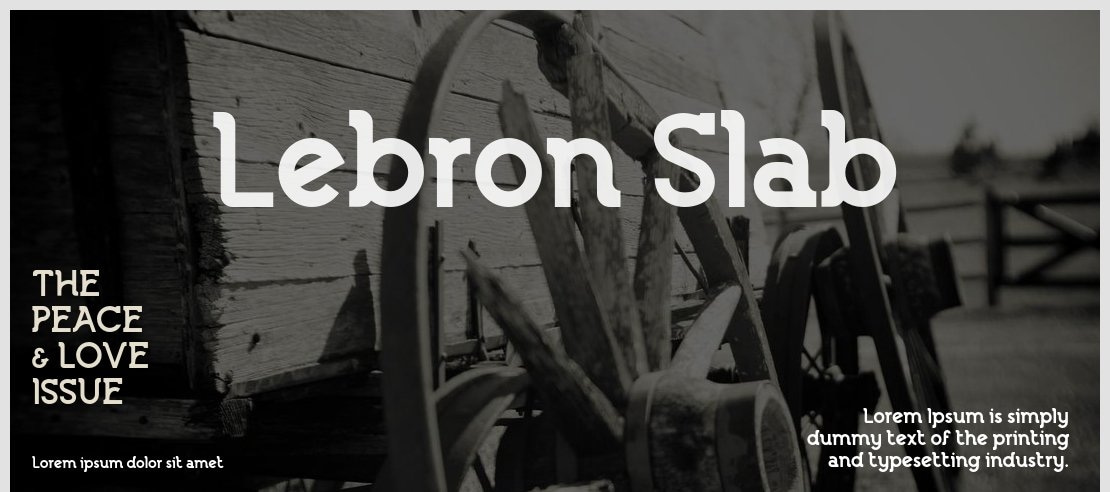 Lebron Slab Font