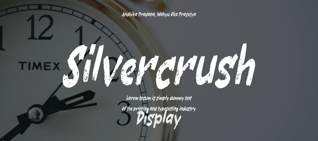 Silvercrush Font