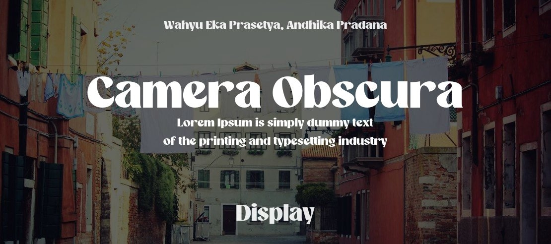 Camera Obscura Font