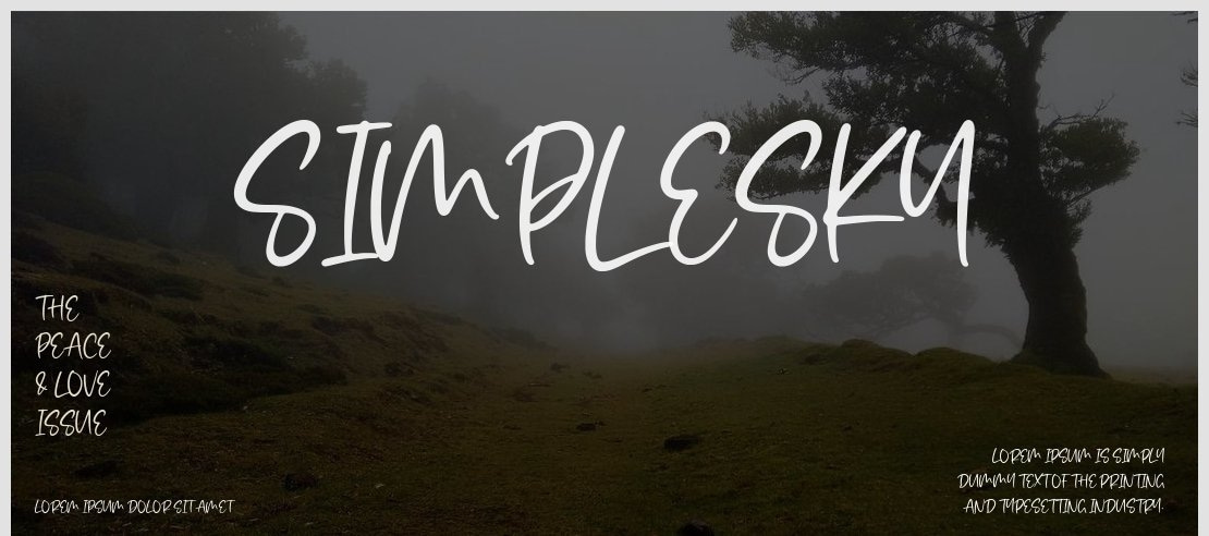 Simplesky Font