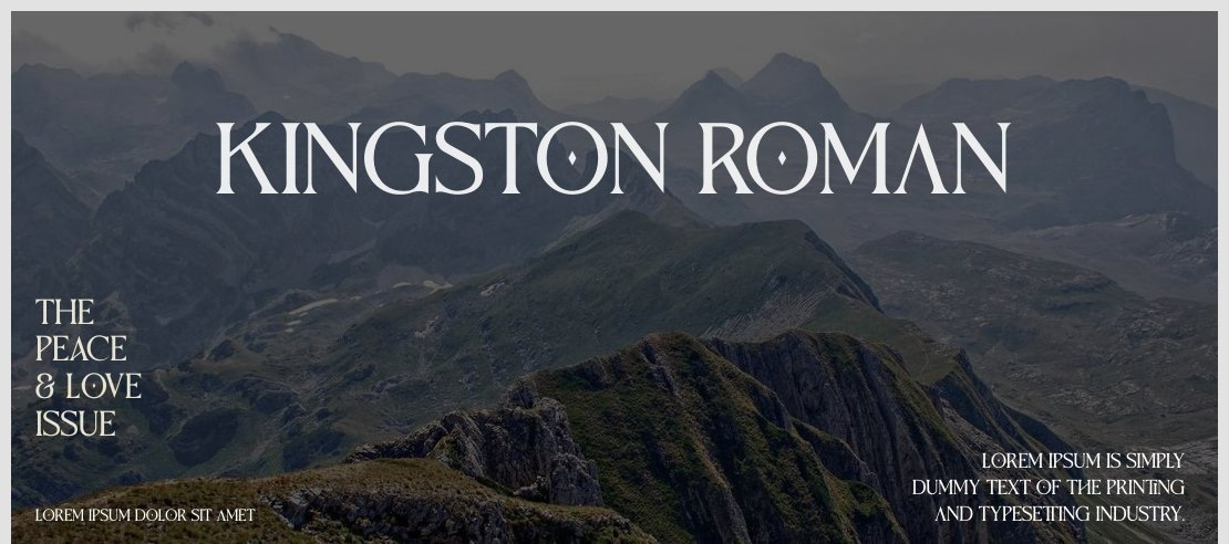 Kingston Roman Font