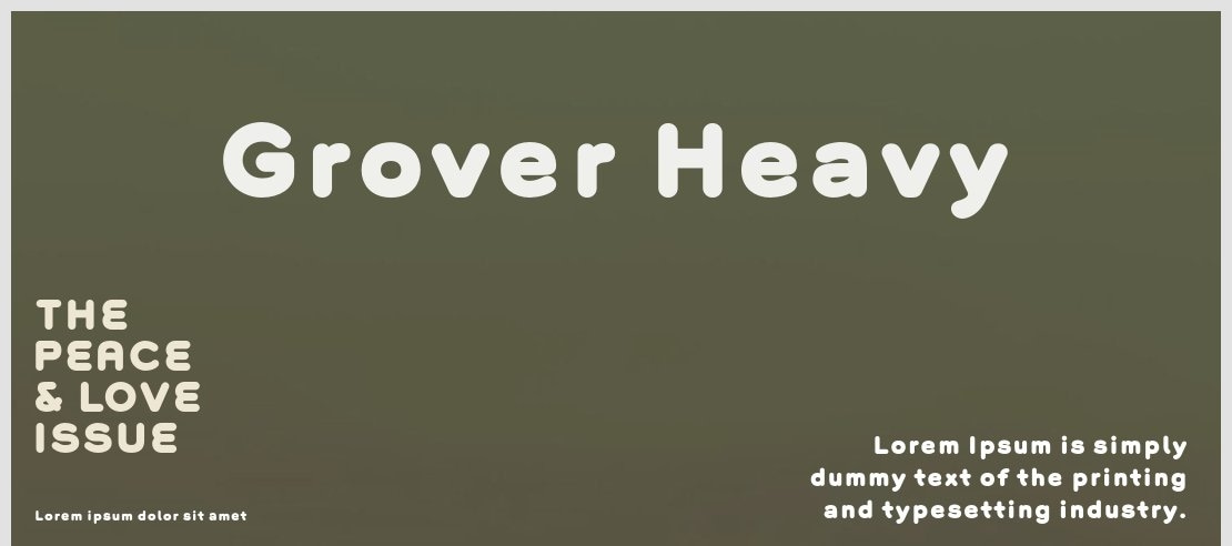 Grover Heavy Font