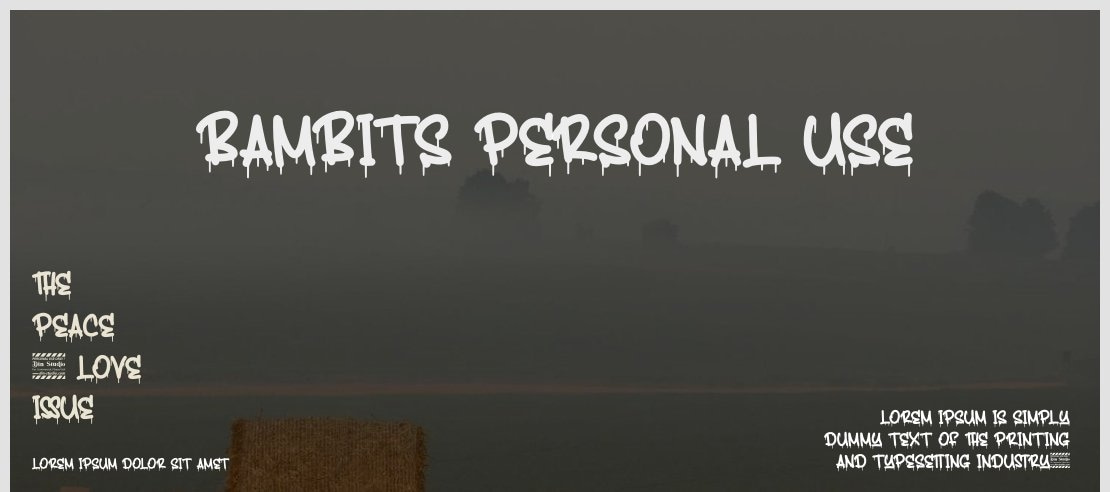 Bambits Personal Use Font