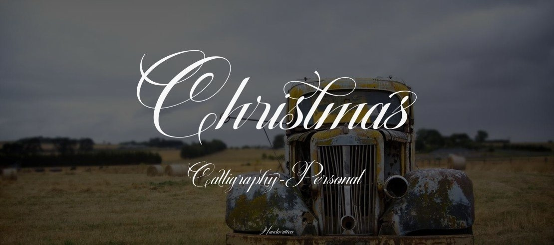 Christmas Calligraphy-Personal Font