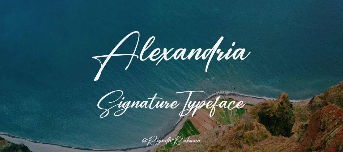 Alexandria Signature Font