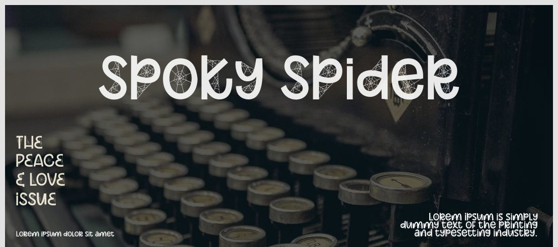 Spoky Spider Font