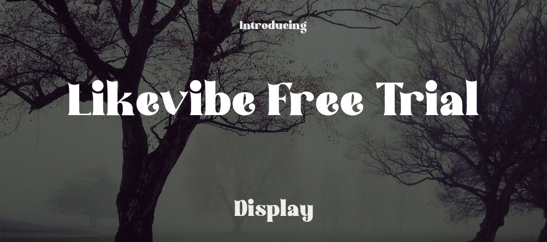 Likevibe Free Trial Font