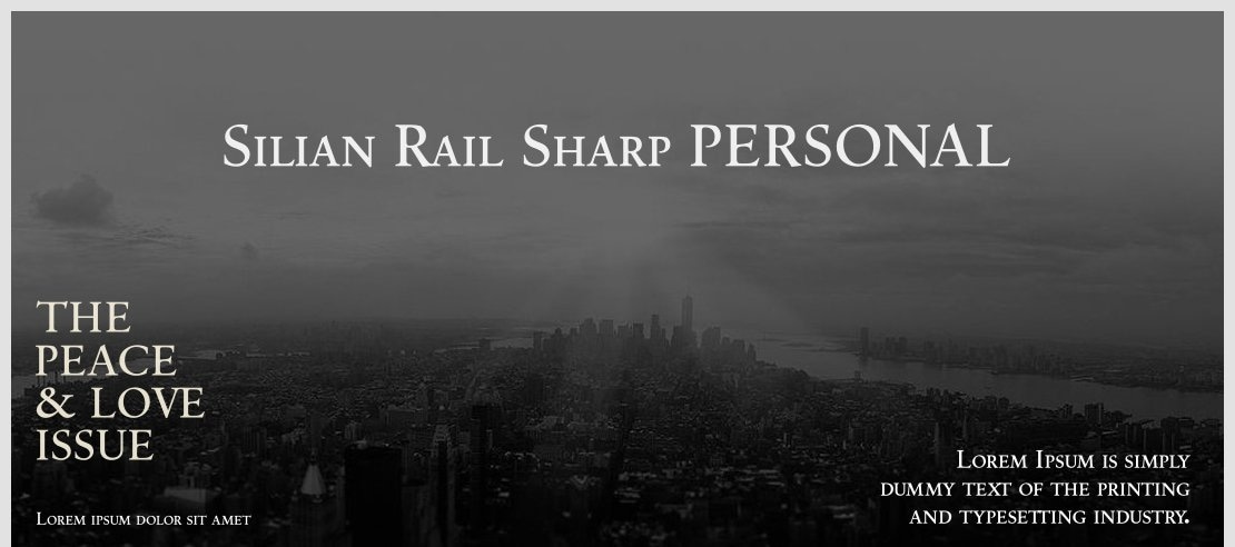 Silian Rail Sharp PERSONAL Font