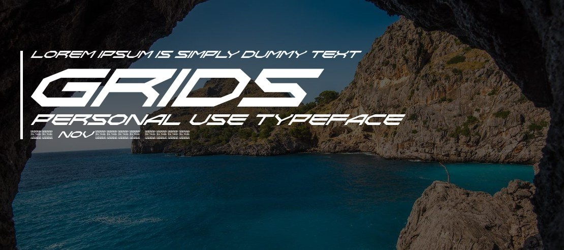 Grids Personal Use Font