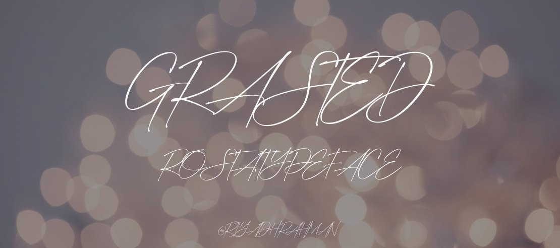 Grasted Rosta Font