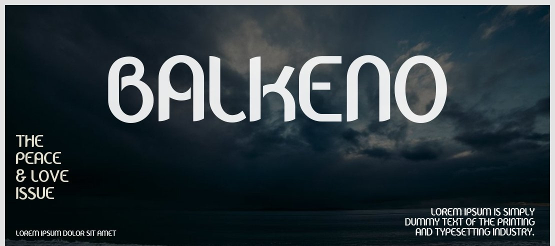 Balkeno Font