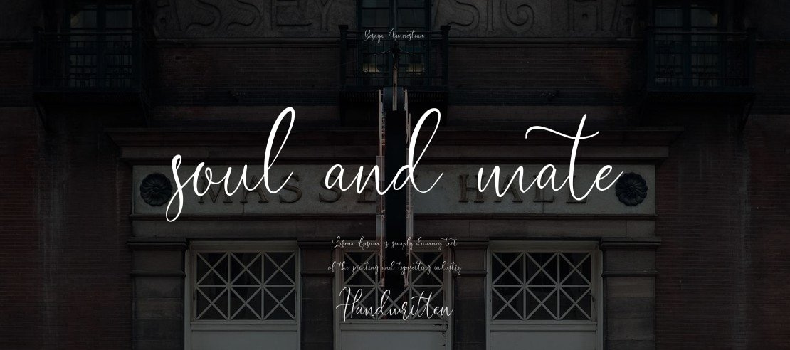 soul and mate Font