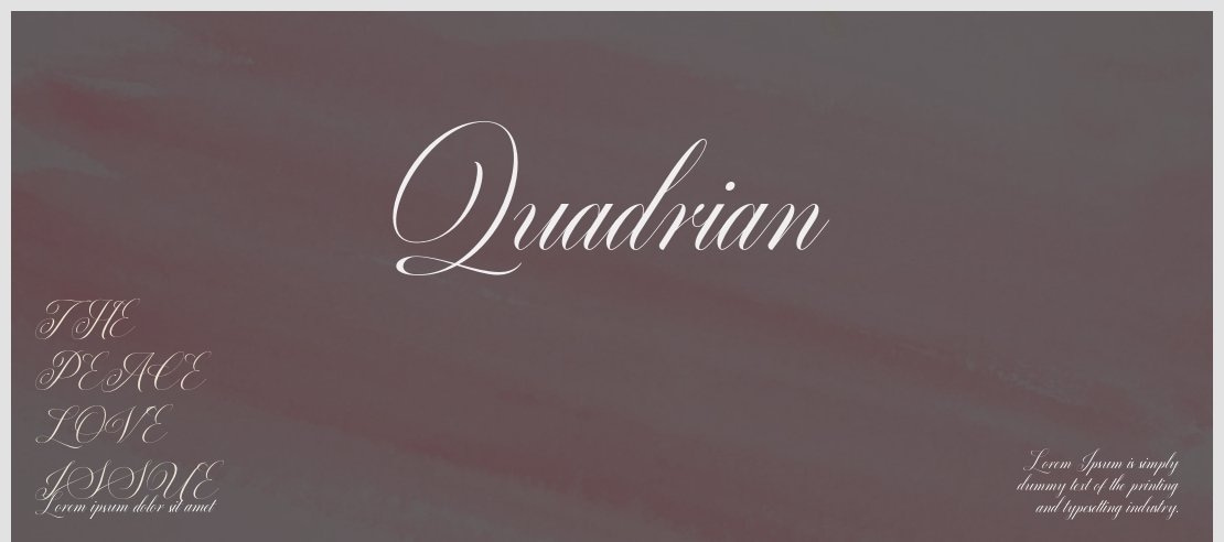 Quadrian Font