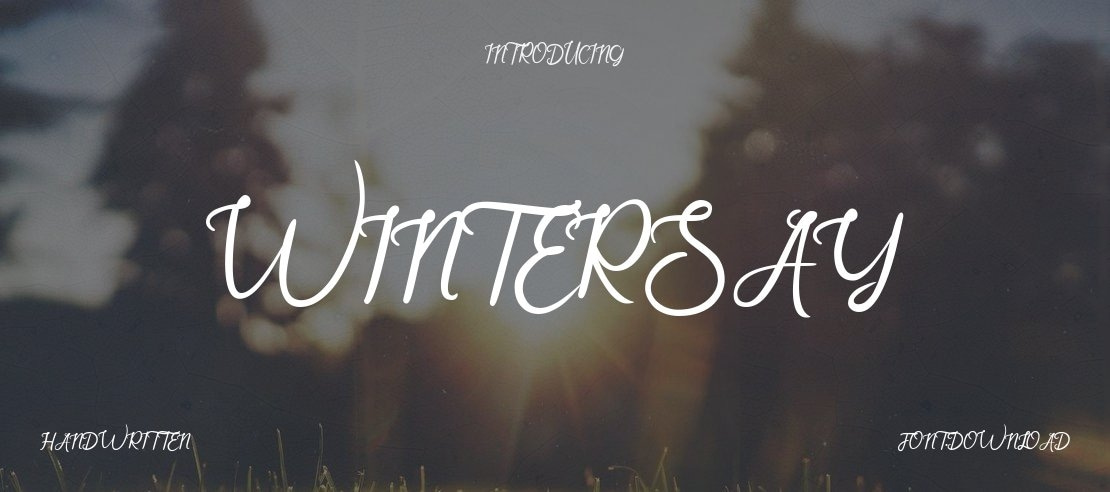 Wintersay Font