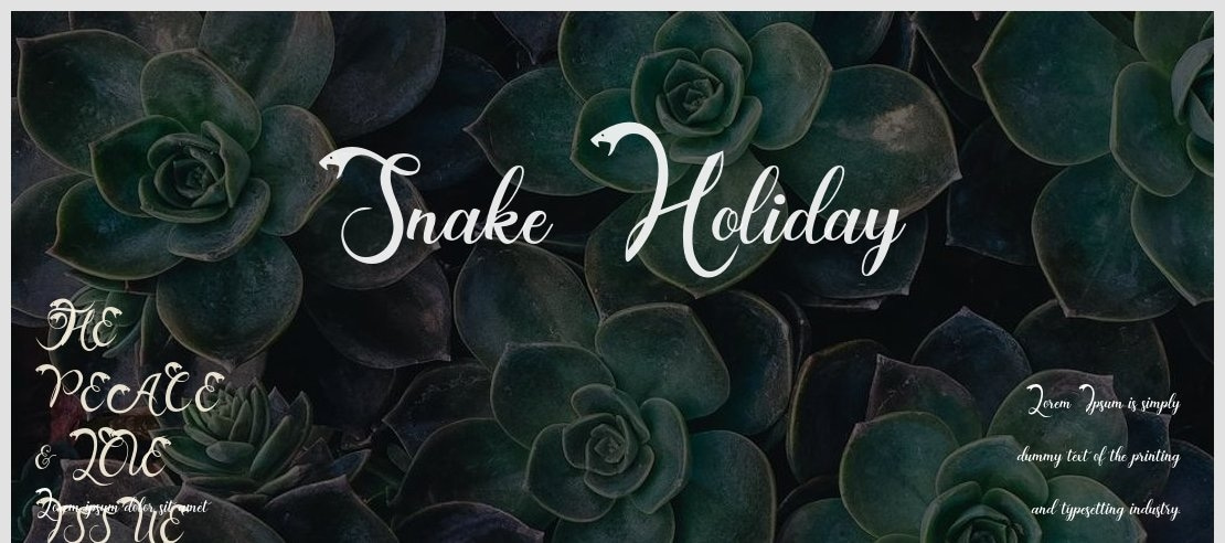 Snake Holiday Font