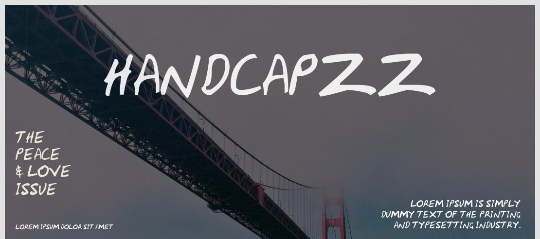 HandCapzz Font