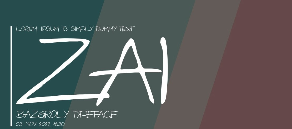 zai Bazgroly Font Family