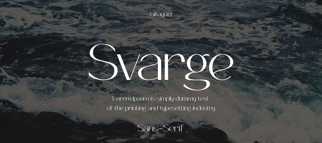 Svarge Font