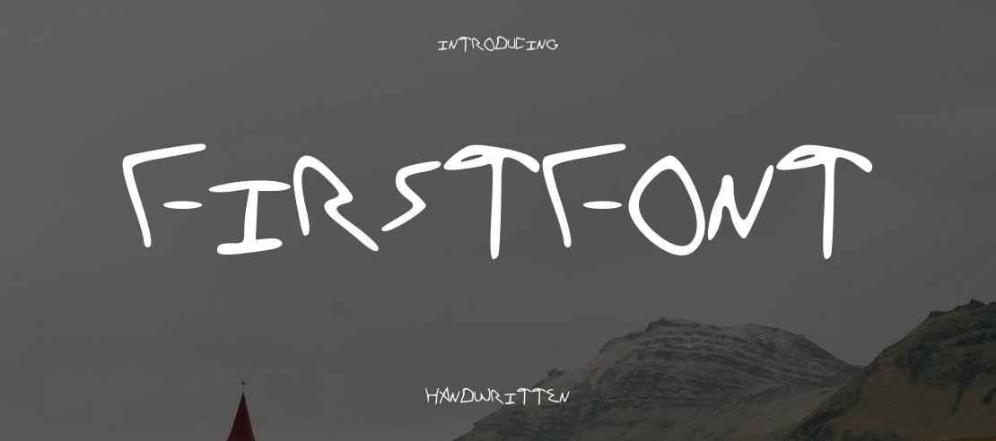 FirstFont Font