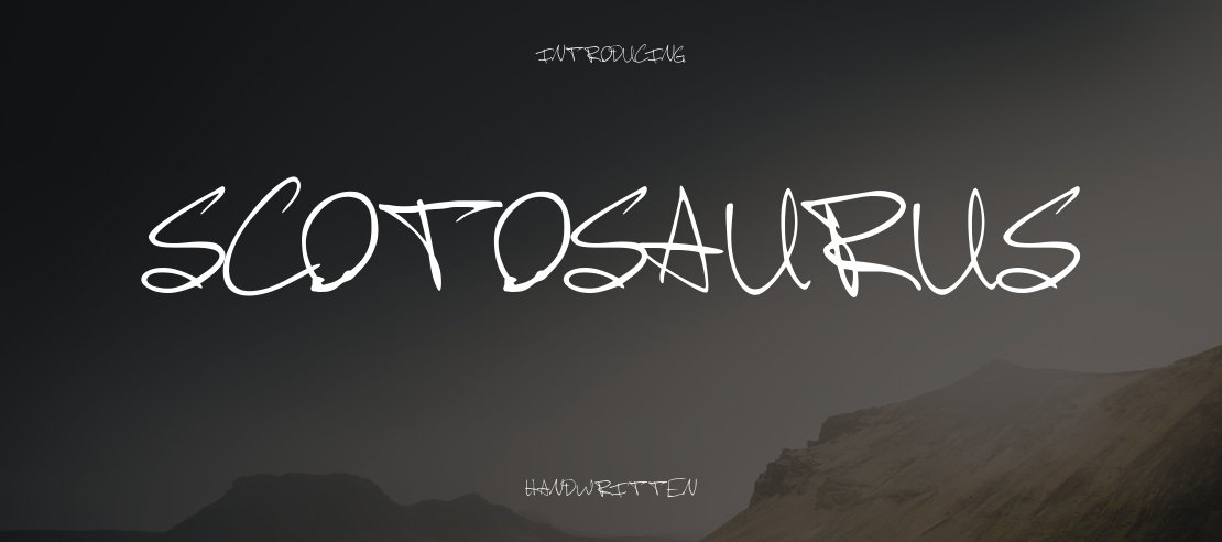 Scotosaurus Font