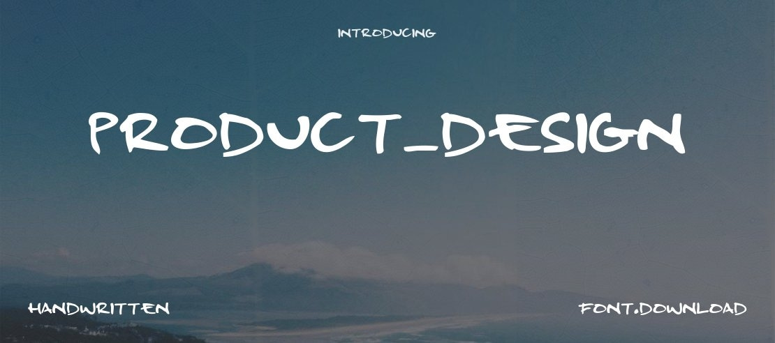 Product_Design Font