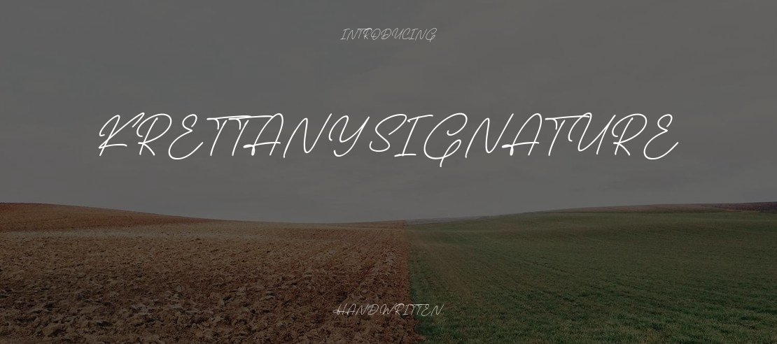 Krettany Signature Font