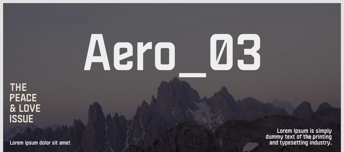 Aero_03 Font