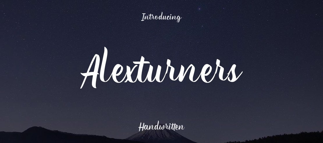 Alexturners Font