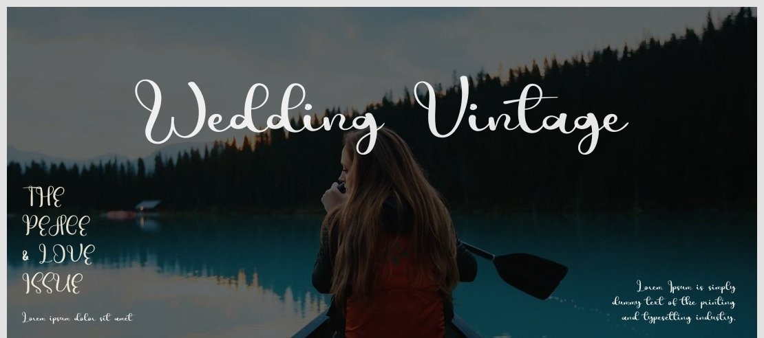 Wedding Vintage Font