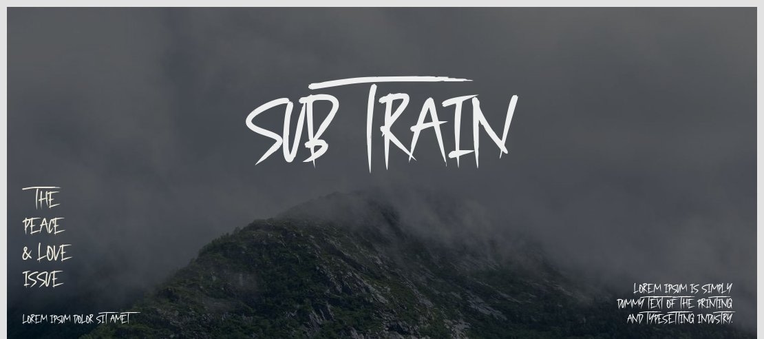 Sub Train Font