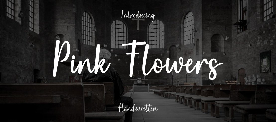 Pink Flowers Font