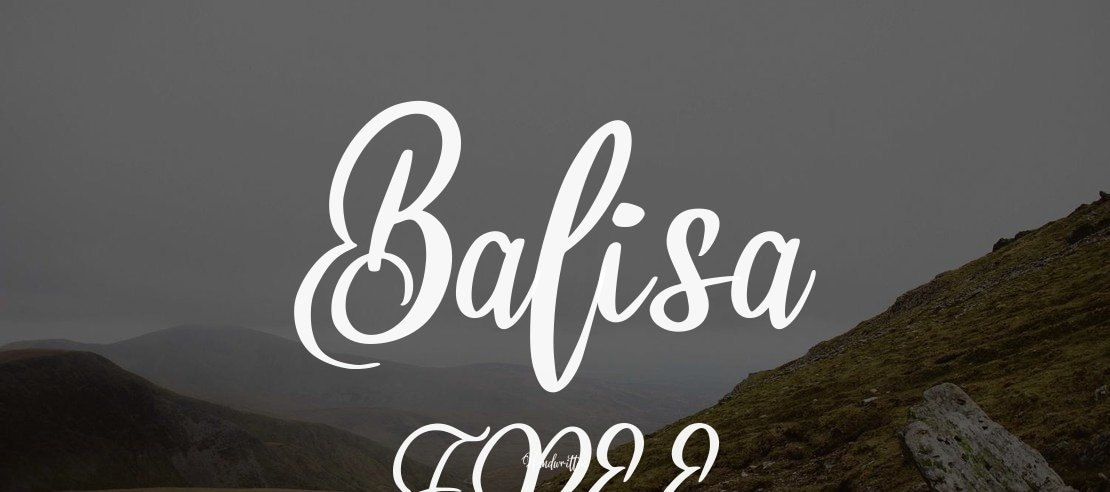 Balisa FREE Font