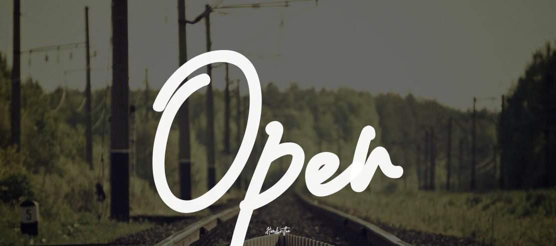 Open Script Font